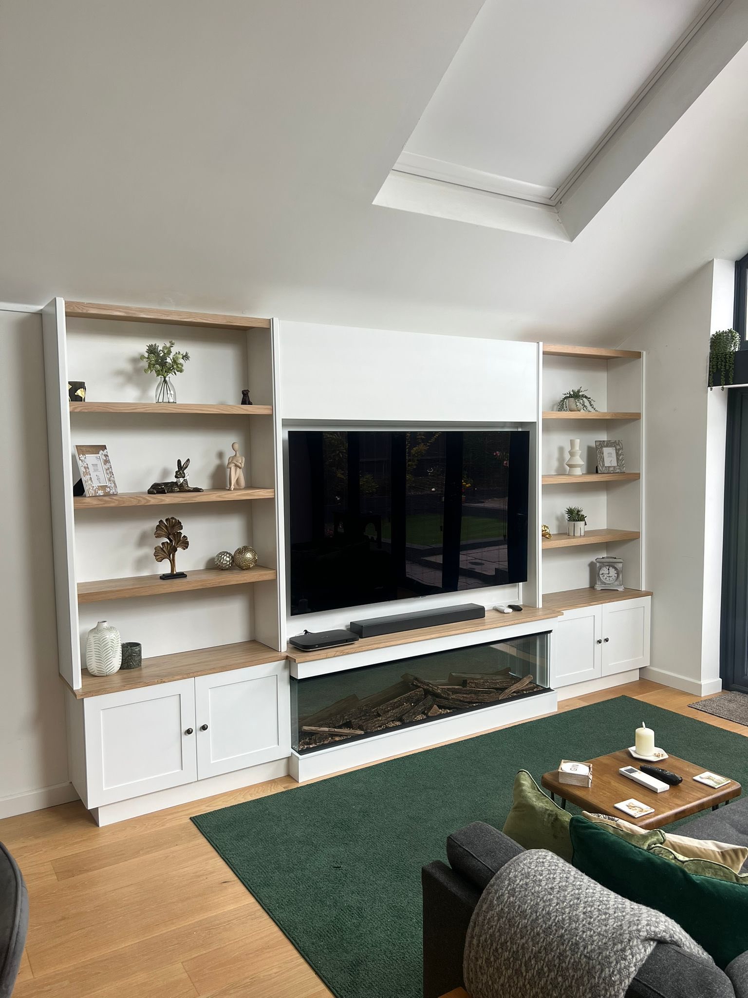 Bespoke TV Unit White- Make Wood Work Southampton