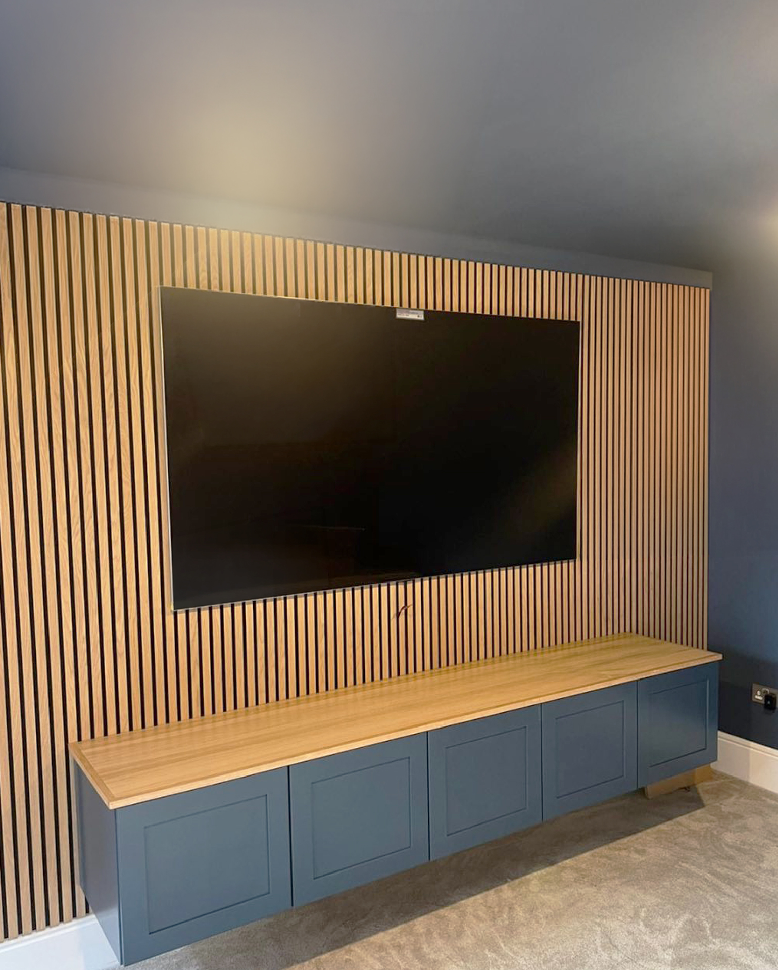 Panelled tv unit- Make Wood Work Southampton